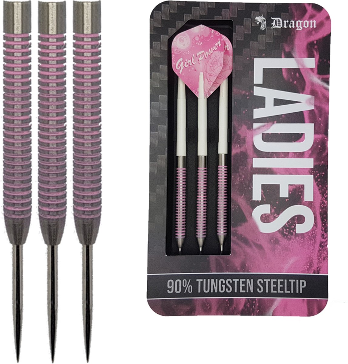 Dragon darts – Ladies - 90% tungsten – 24 gram – dartpijlen