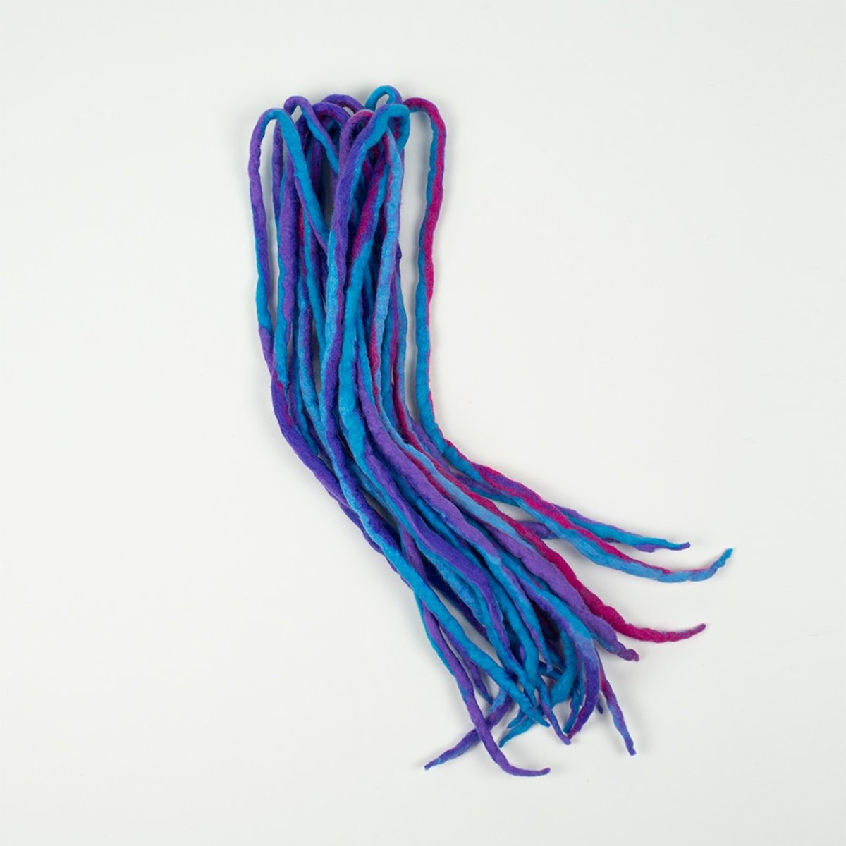 Dragon Dreads Dreadlocks Mix & Match 10 Wool Blauw/Paars