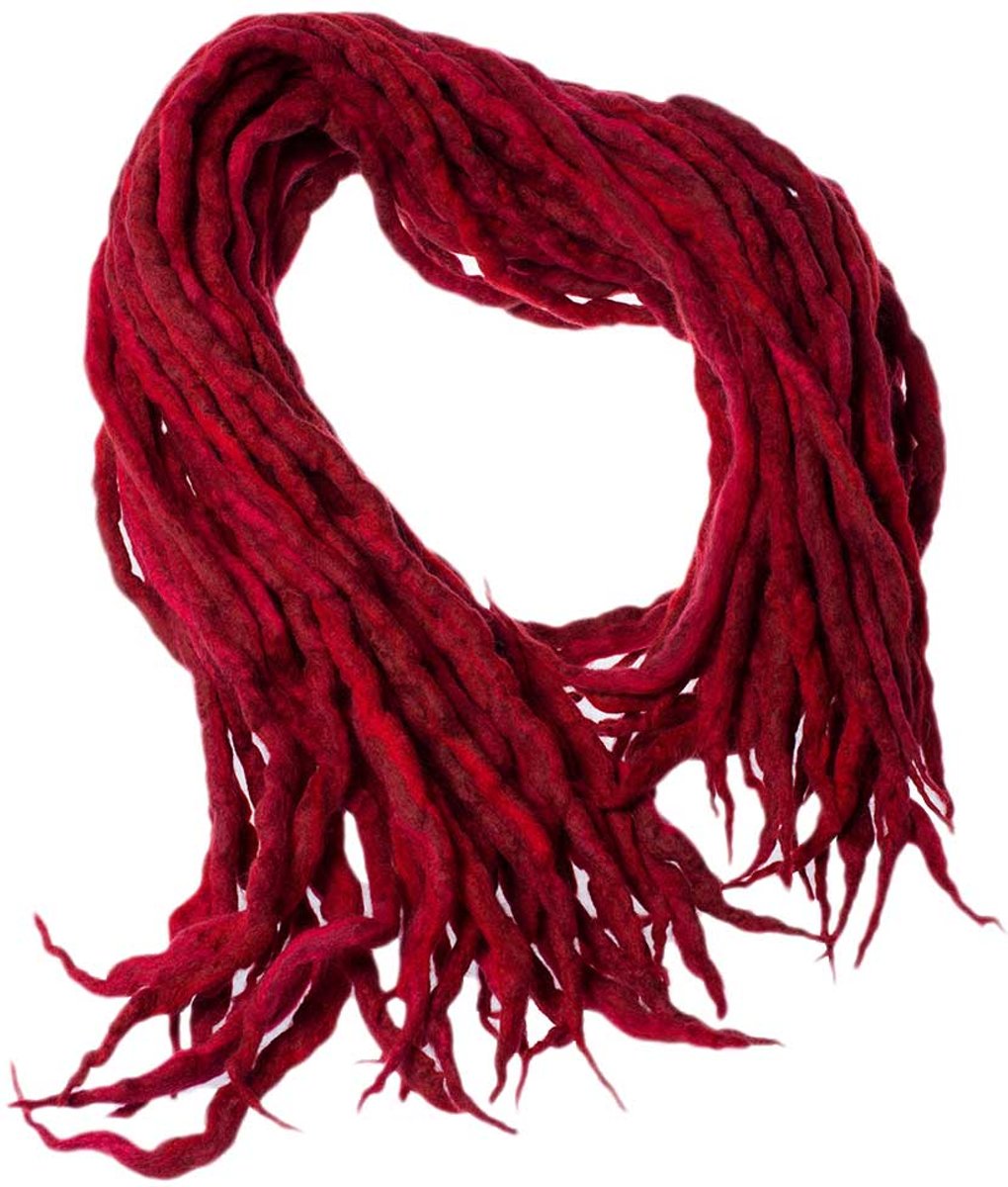 Dragon Dreads Dreadlocks Mix & Match 10 Wool Rood