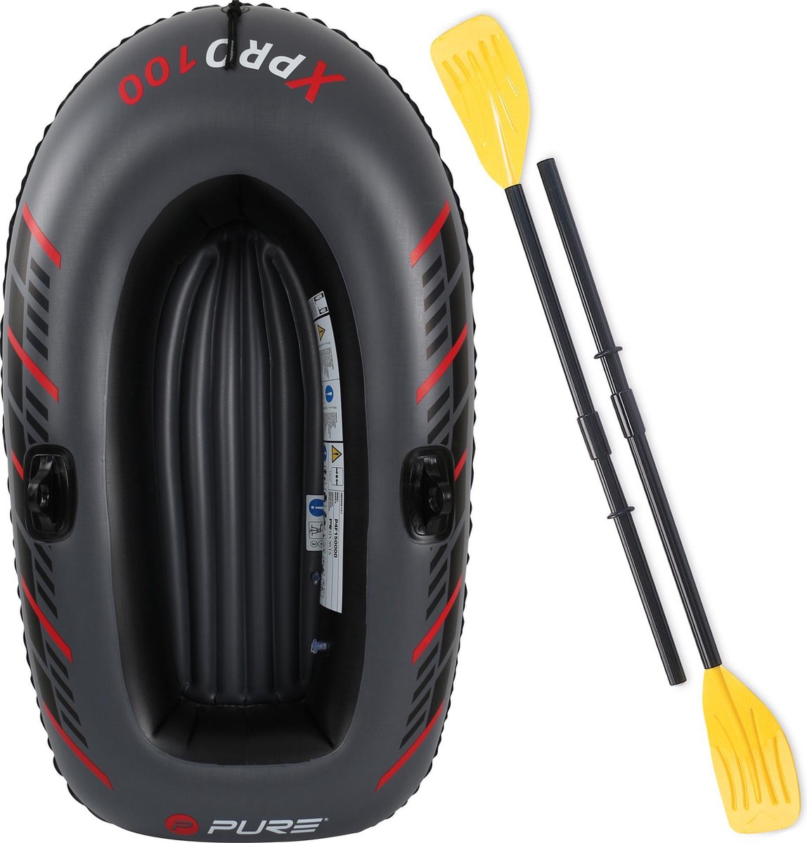 Dragon Sports XPRO 100 – opblaasboot – 1 persoons - inclusief - peddels – rubberboot - opblaasbare boot