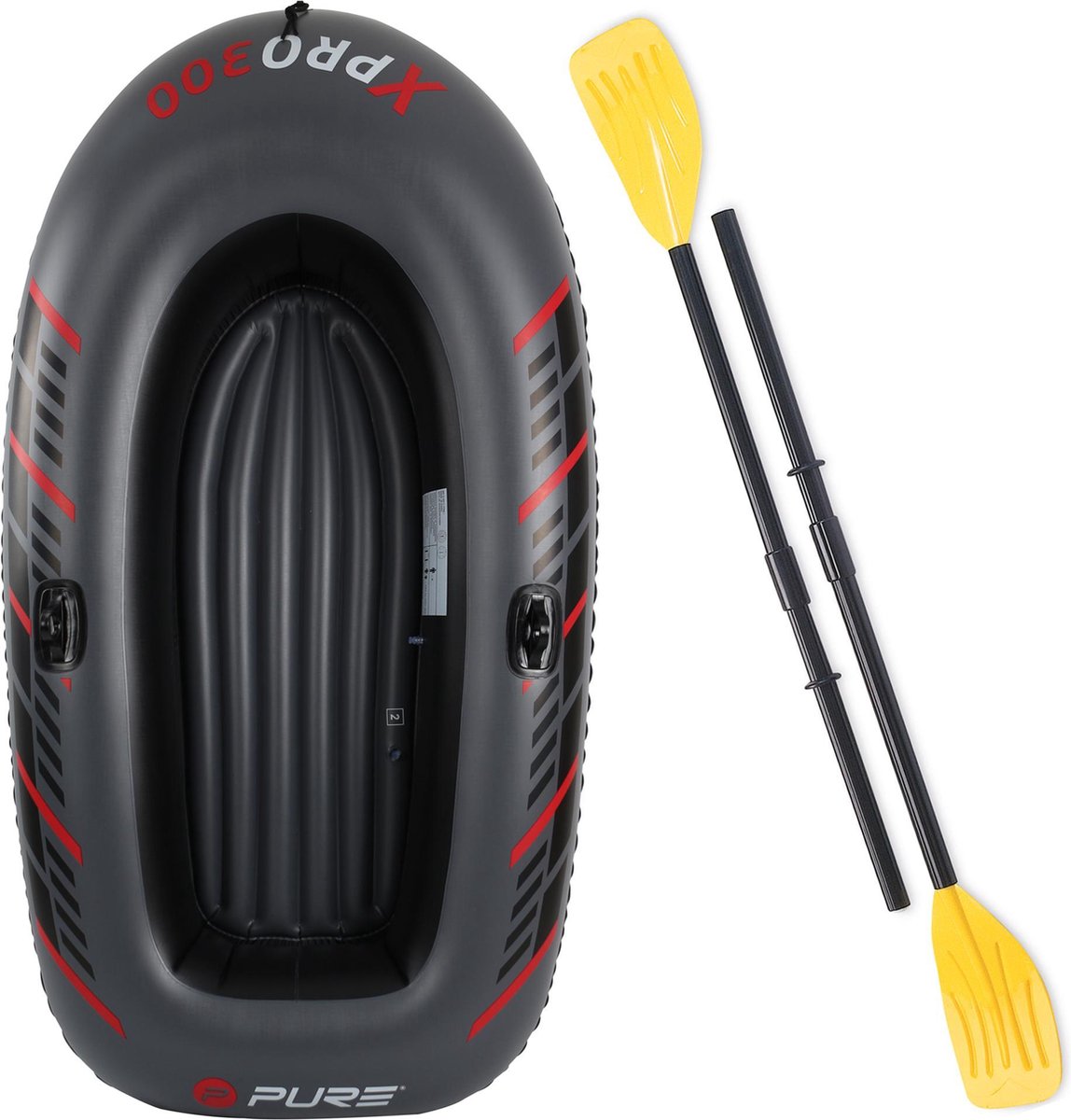 Dragon Sports XPRO 300 – opblaasboot – 2-3 persoons - inclusief - peddels – rubberboot - opblaasbare boot