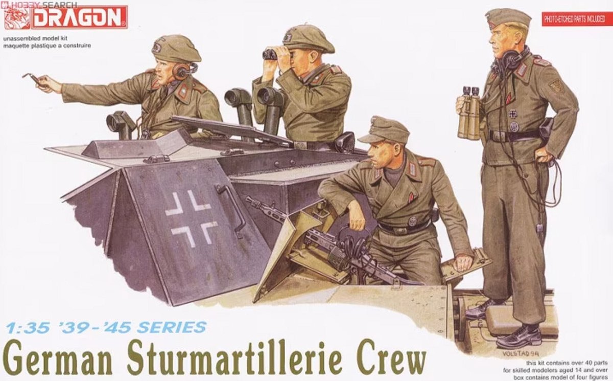 1:35 Dragon 6029 German Sturmartillerie Crew - Figuren Plastic kit