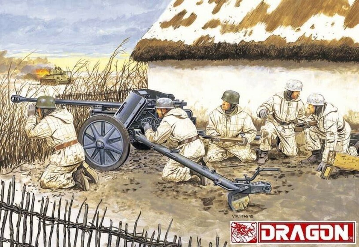 1:35 Dragon 6118 5cm PAK 38 w/Fallschirmjager Plastic kit