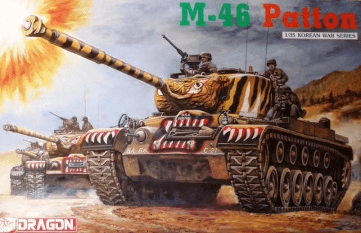 1:35 Dragon 6805 M-46 Patton Tank Plastic kit