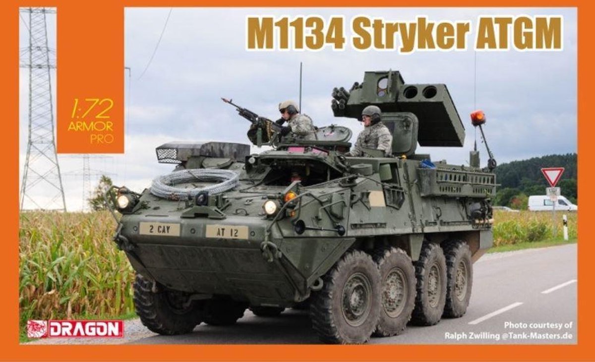 Dragon - 1/72 M1134 Stryker Atgm (1/21) * - DRA7685 - modelbouwsets, hobbybouwspeelgoed voor kinderen, modelverf en accessoires