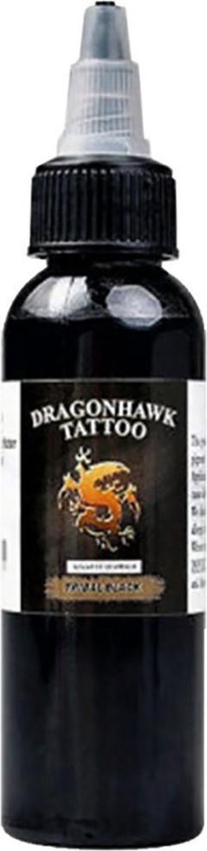 Dragonhawk Tribal Black - tattoo inkt - zwart - lijnwerk - 60ml (2oz)