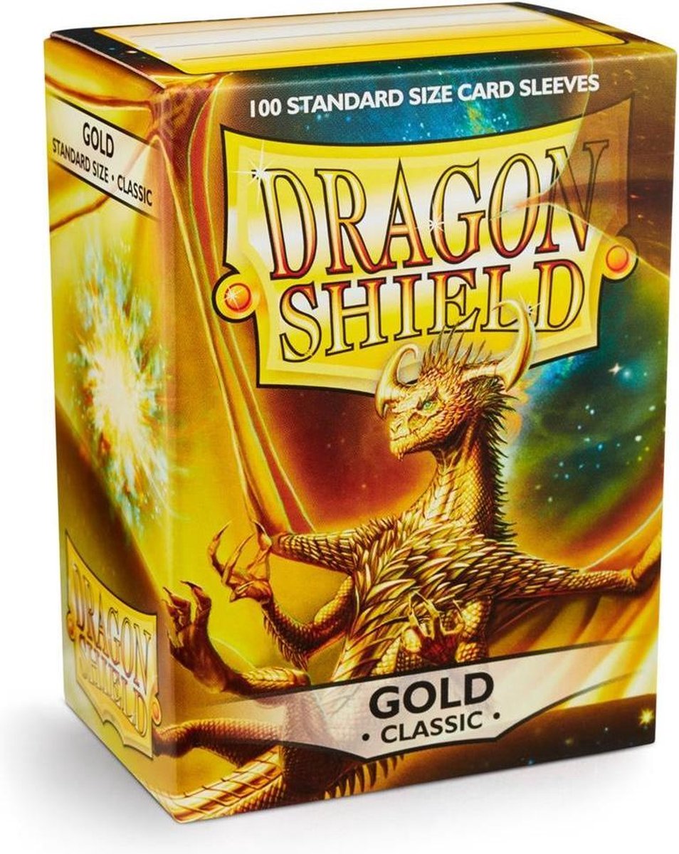 Dragonshield 100 Box Sleeves Classic Gold