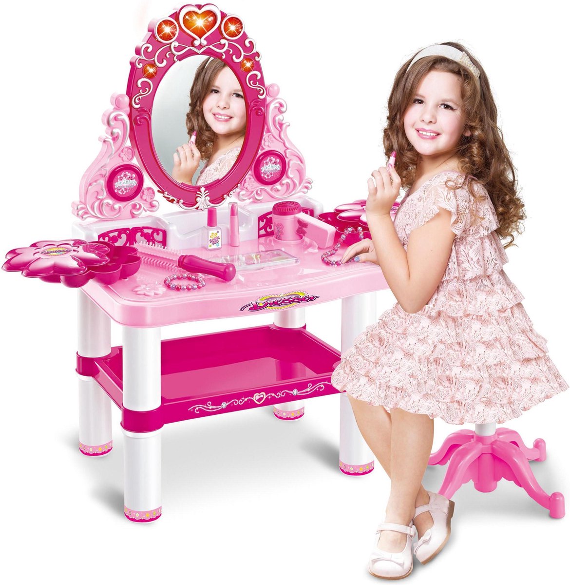 Beauty Tafelset Met Krukje - Dresser Dream 3+