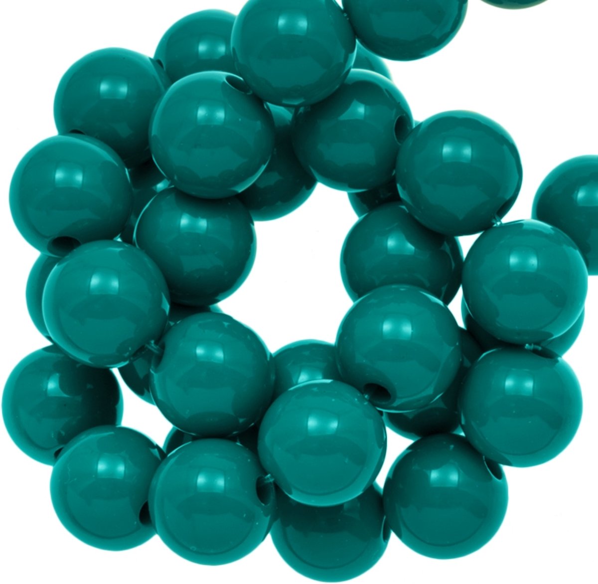 Acryl Kralen (8 mm) Teal (180 stuks)