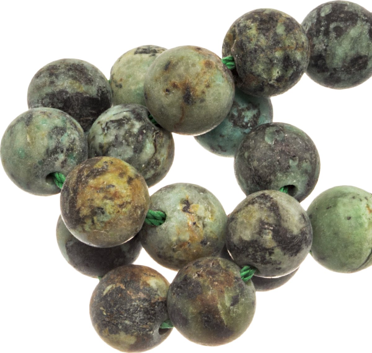 African Turquoise Frosted Kralen (6 mm) 63 Stuks