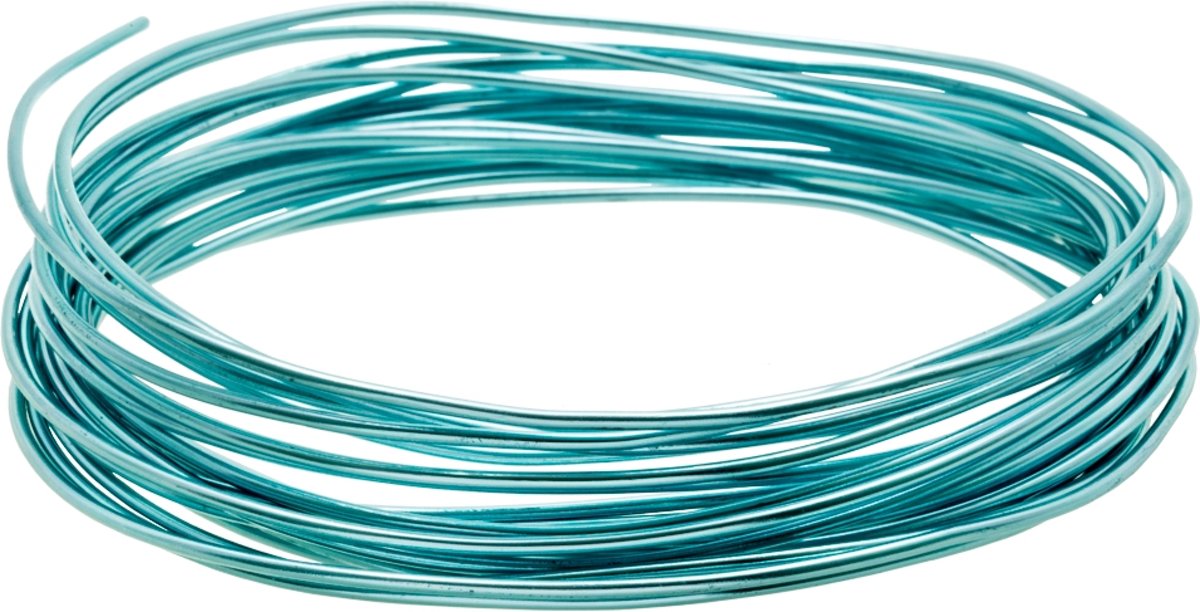 Aluminium Wire (1.5 mm) Aqua Blue (6 Meter)