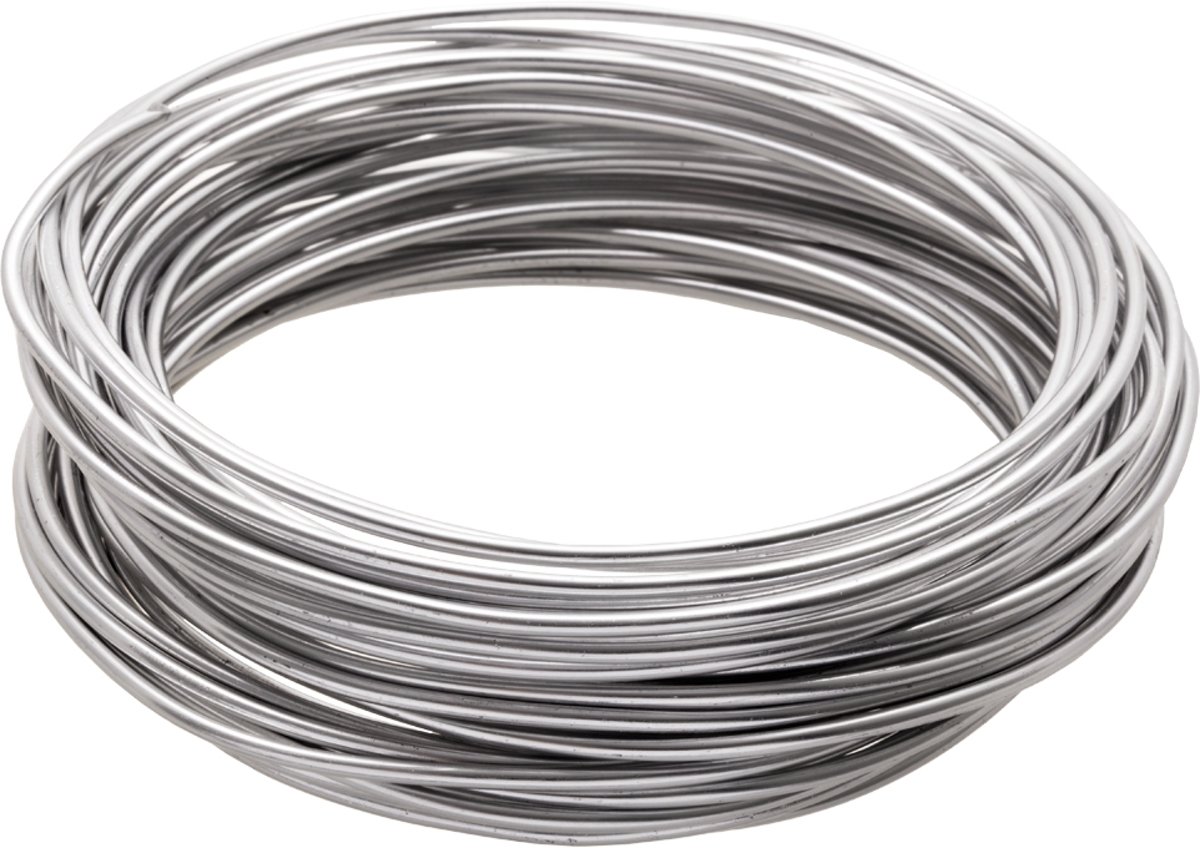 Aluminium Wire (2 mm) Zilver (10 Meter)