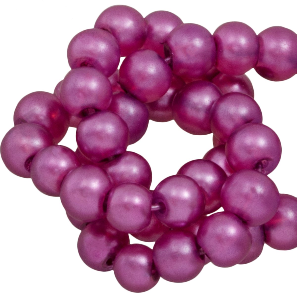 Basic Quality Glasparels (6 mm) Wisteria Purple (135 Stuks)