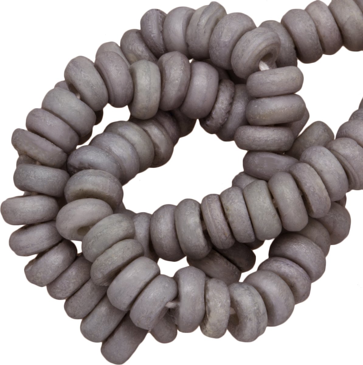 Bone Kralen (6 x 3 mm) Coconut Grey (135 Stuks)