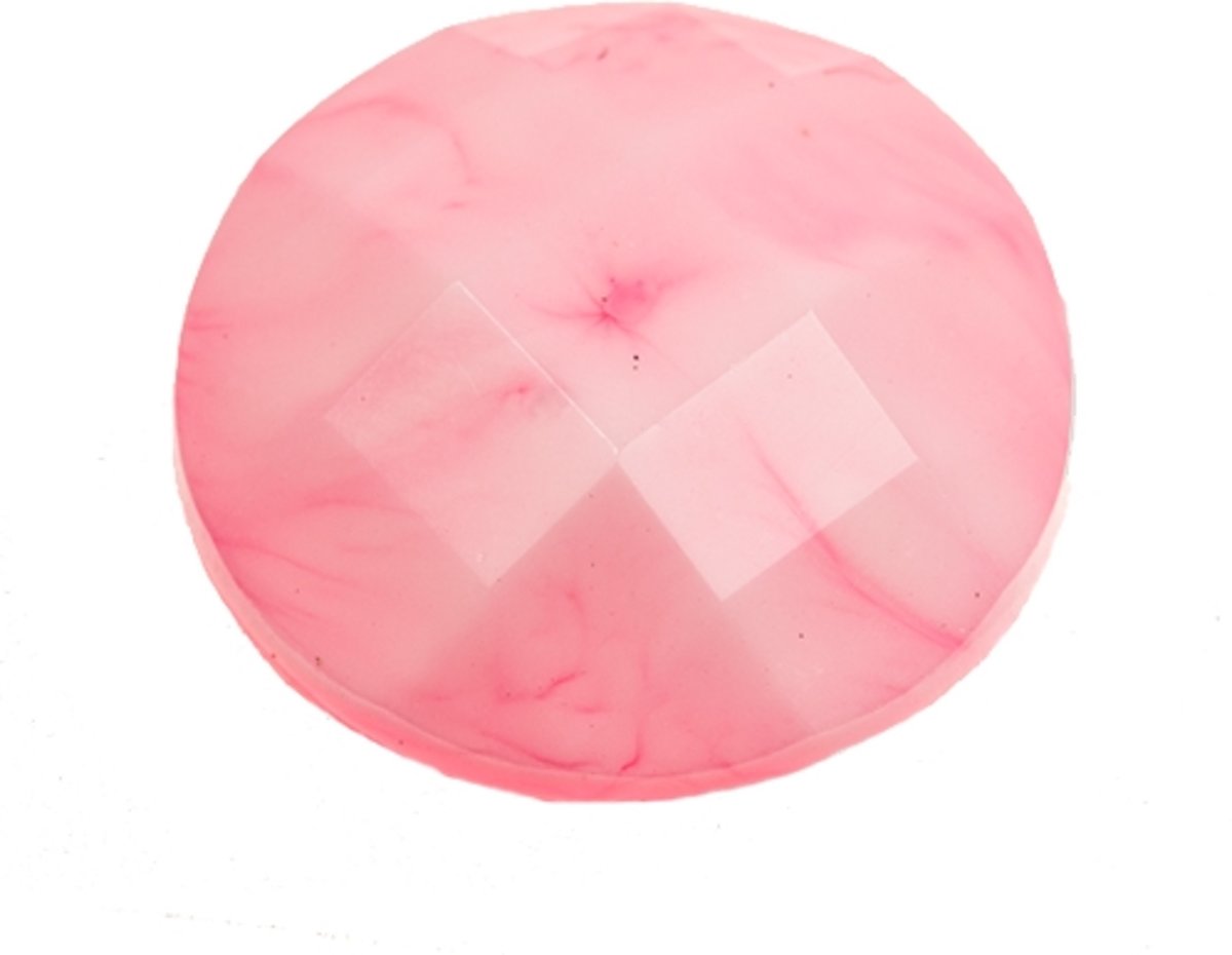 Cabochon (15 mm) Marble Pink (5 Stuks)