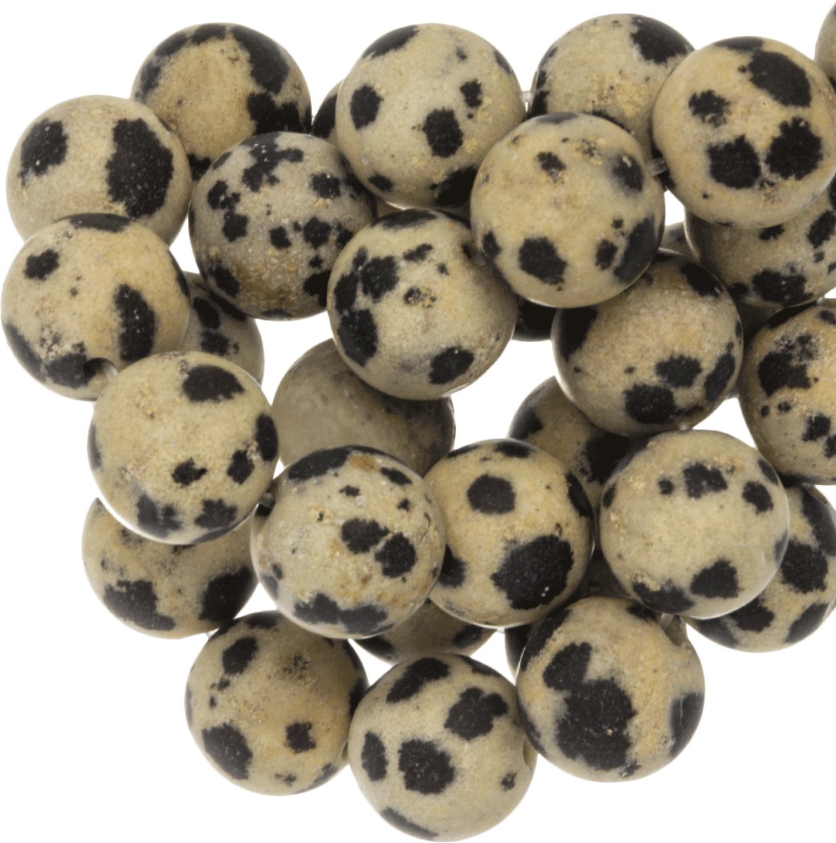 Dalmatian Jasper Kralen (4 mm) 88 Stuks