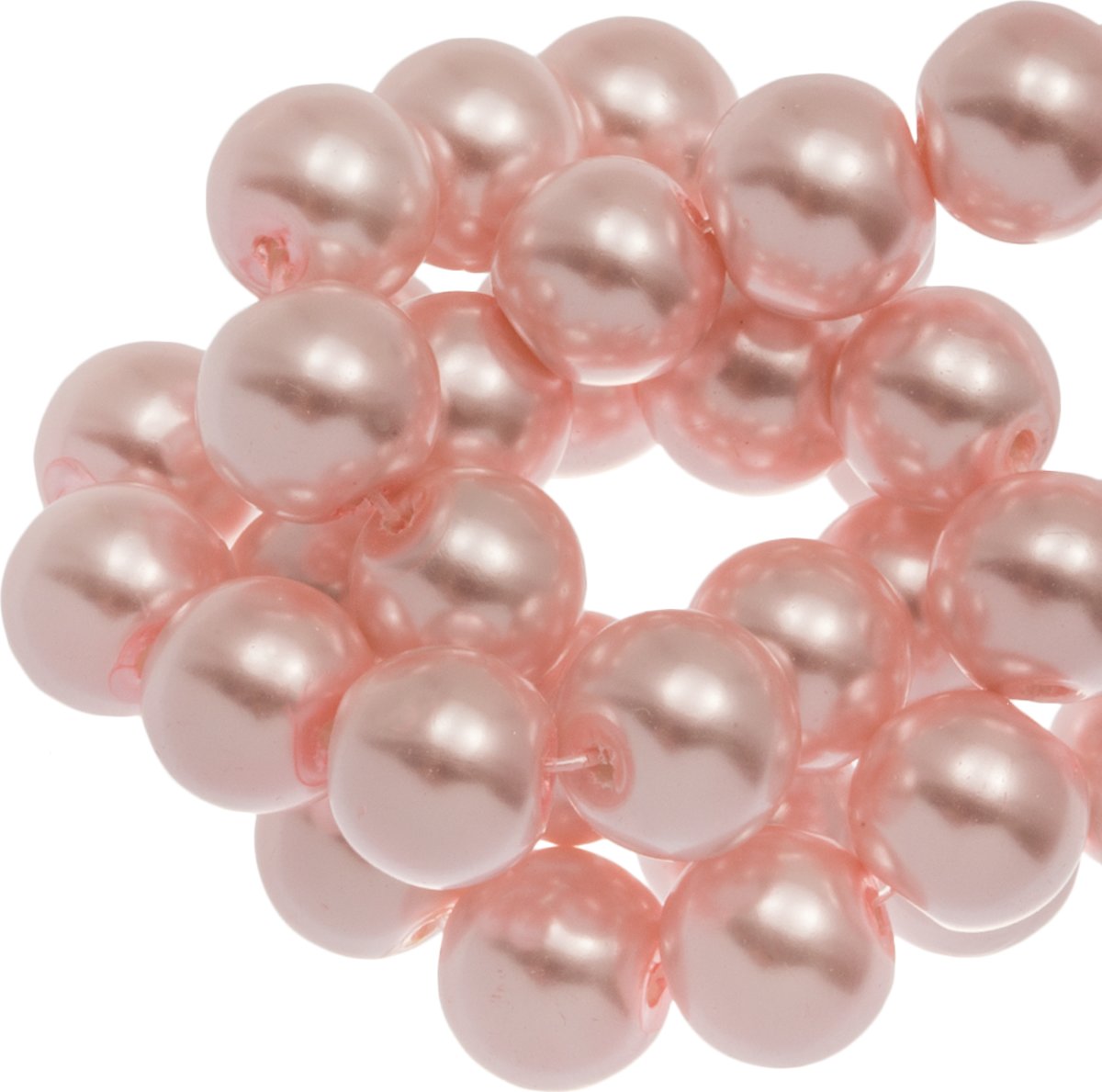 Glasparels (4 mm) Soft Pink (200 Stuks)