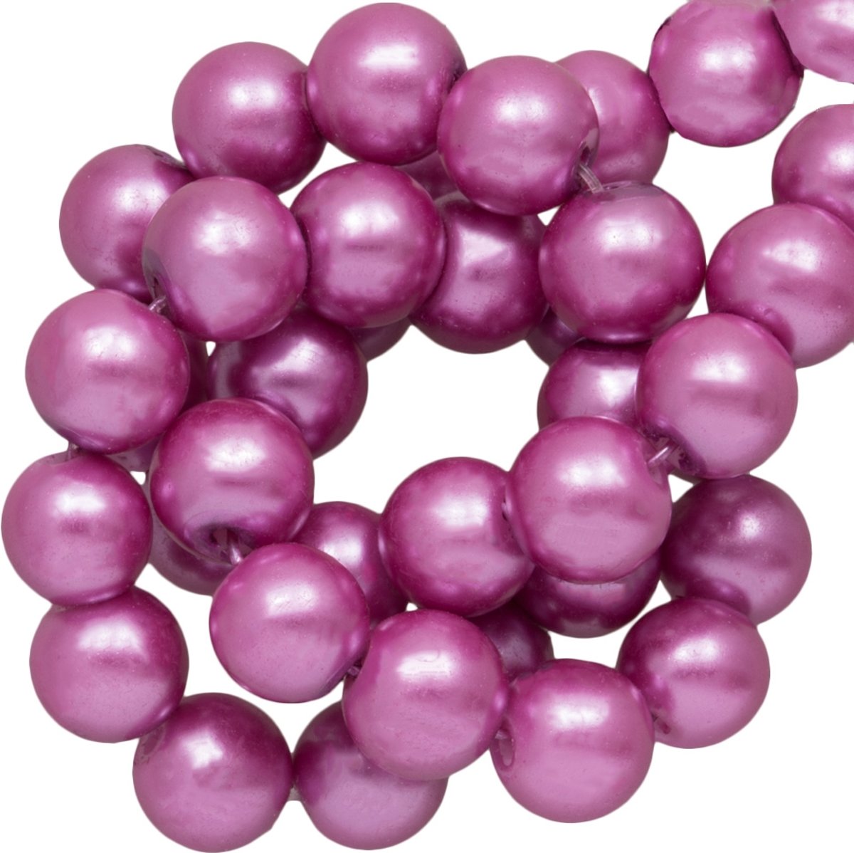 Glasparels (8 mm) Wisteria Purple (100 Stuks)