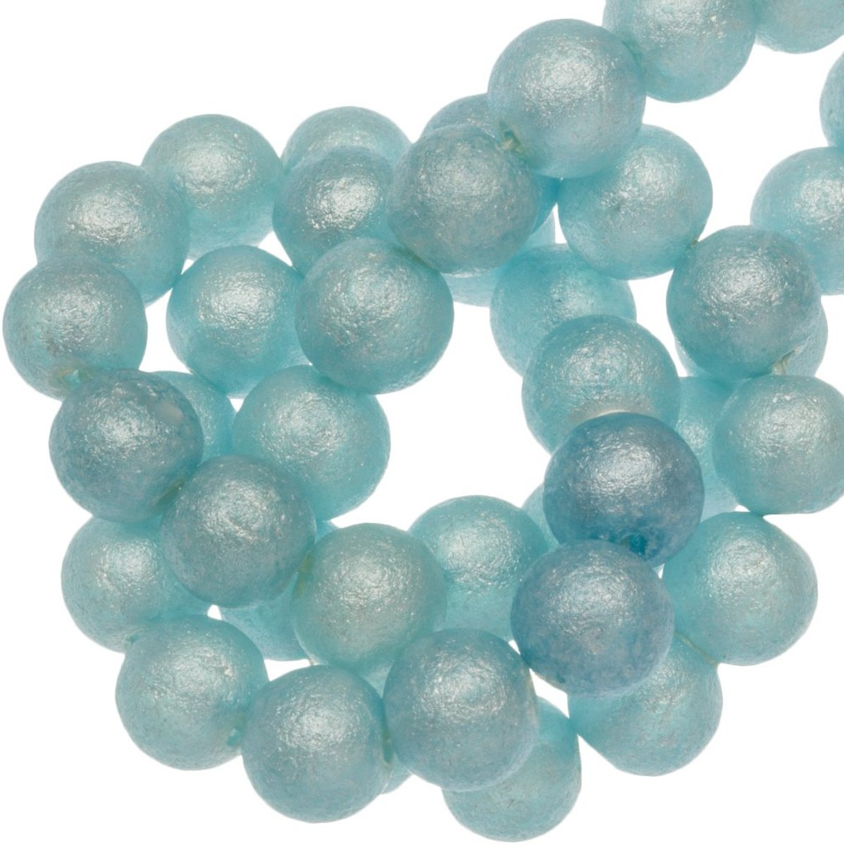 Glasparels Pumice (8 mm) Sky Blue (57 Stuks)