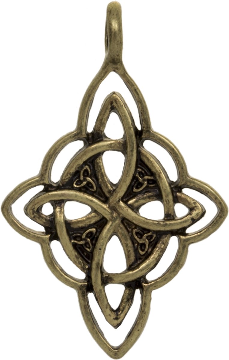 Hanger Celtic Knot (42 x 27 mm) Brons (2 Stuks)