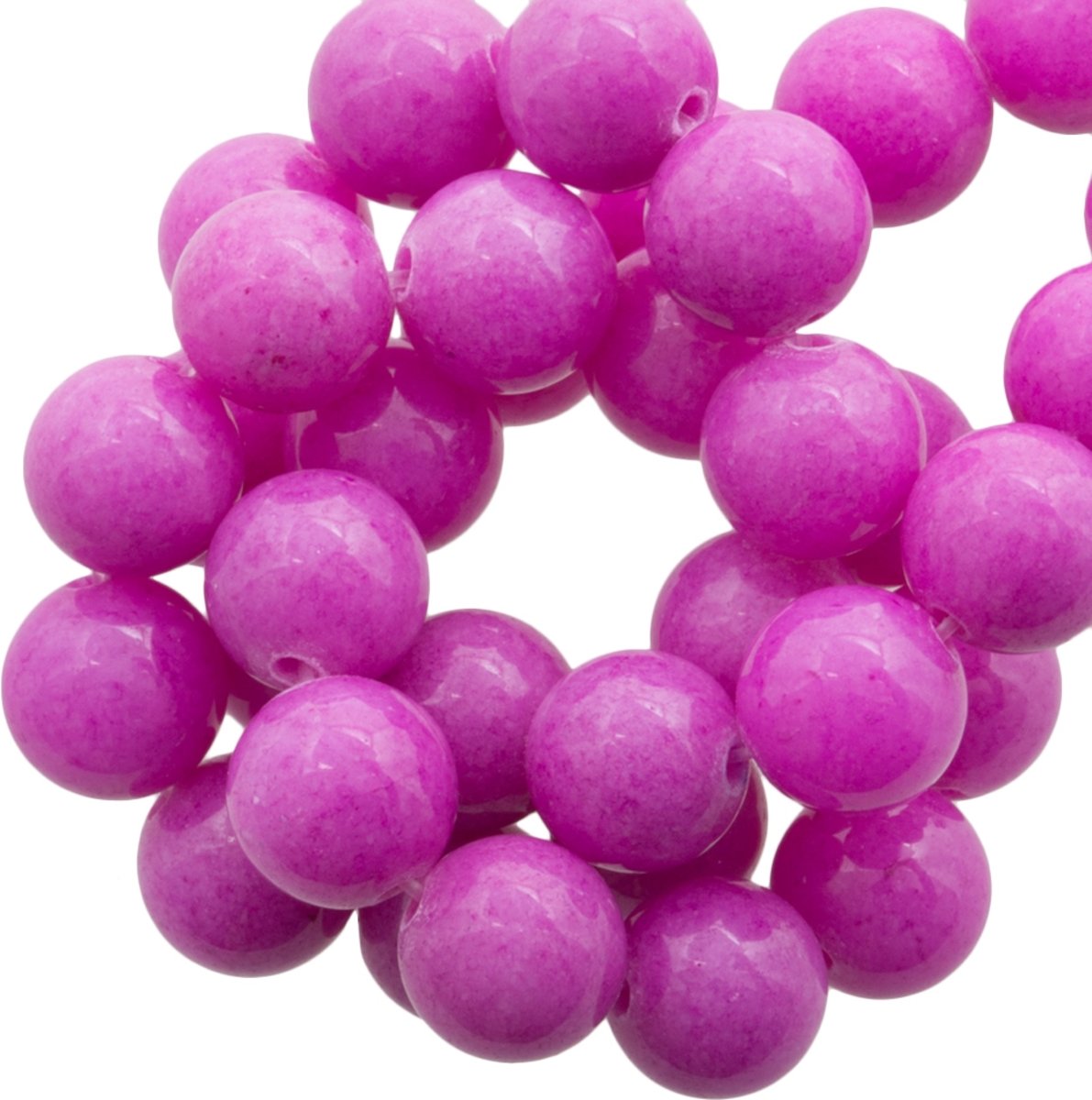 Jade Kralen (6 mm) Energizing Pink (65 Stuks)