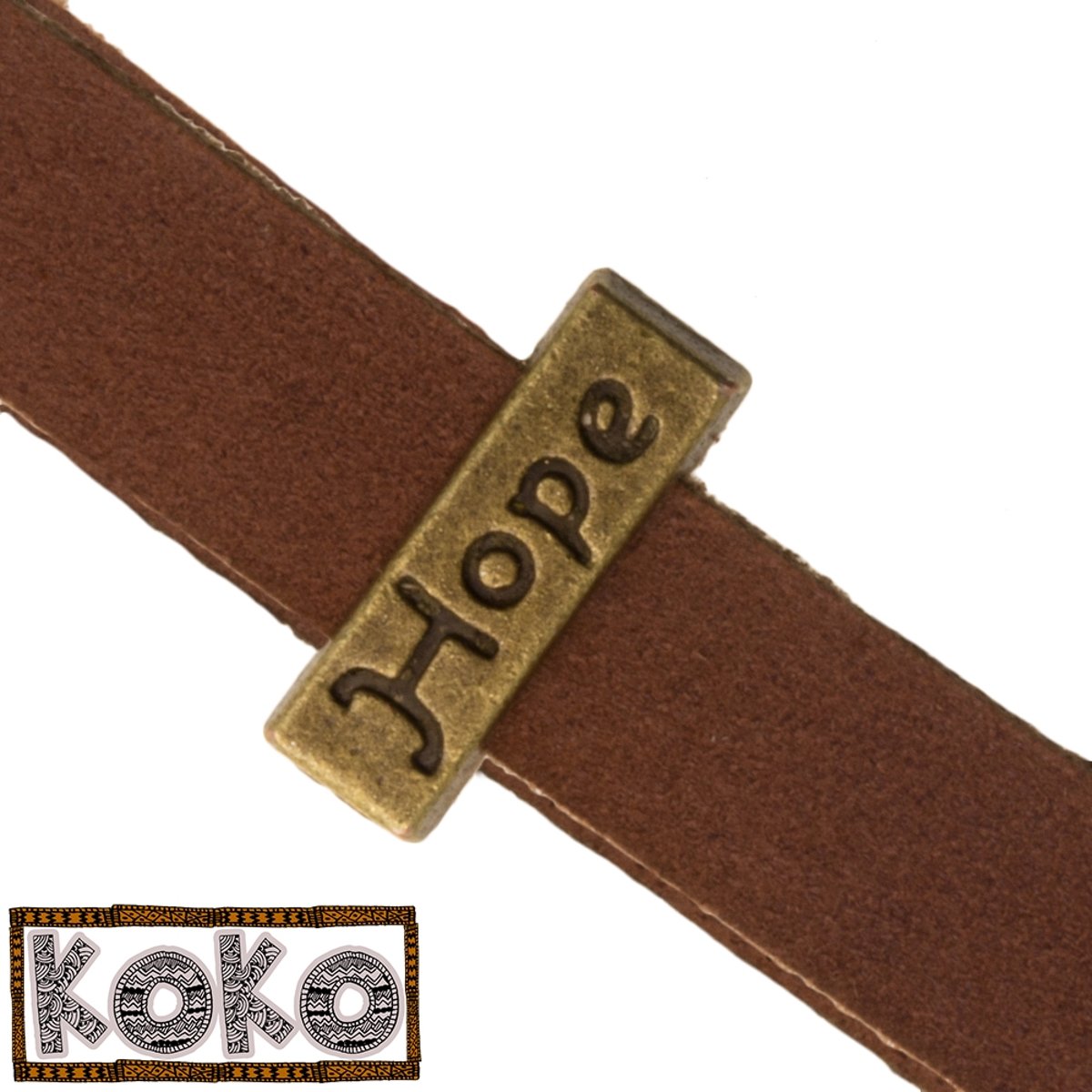 KoKo Schuiver Hope (Binnenmaat 10 x 2 mm) Brons (10 Stuks)