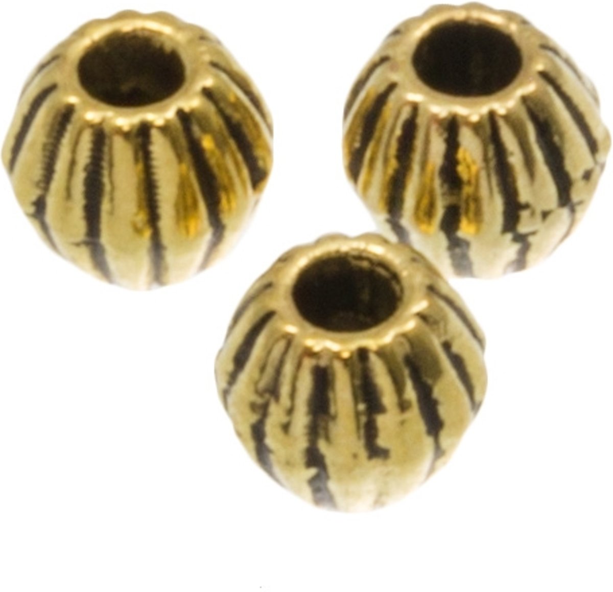 Metalen Kralen (5 x 4.2 mm) Goud (25 Stuks)