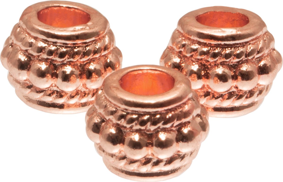 Metalen Kralen (6 mm) Rose Goud (40 Stuks)