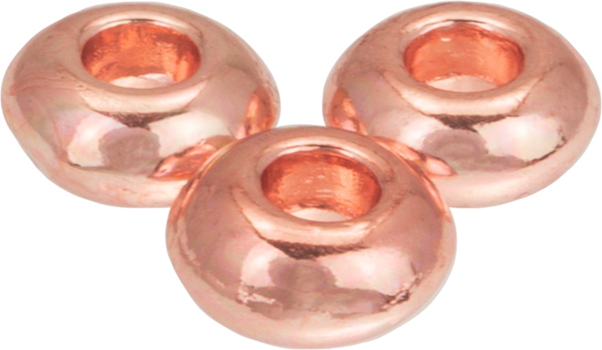 Metalen Kralen (8 mm) Rose Goud (40 Stuks)