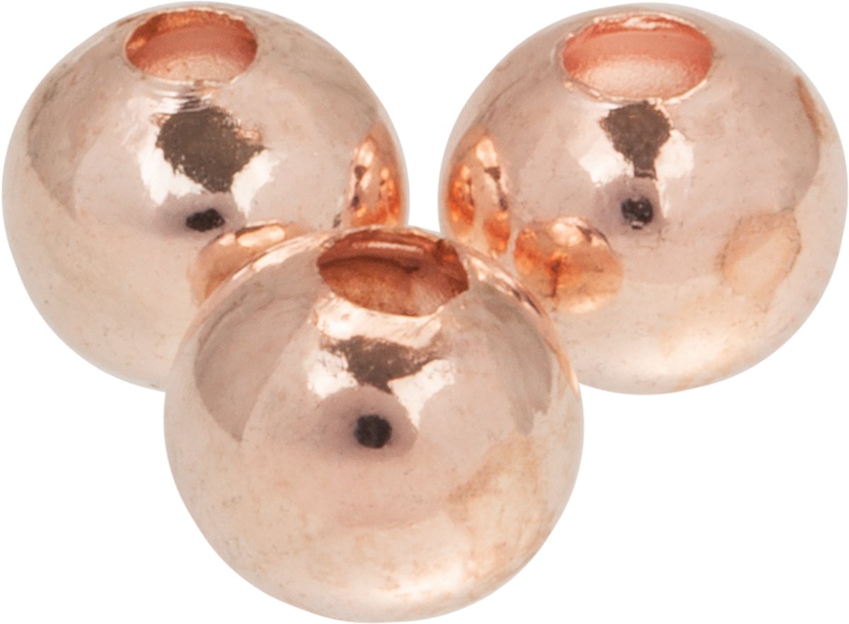 Metalen Kralen (8 mm) Rose Goud (40 Stuks)