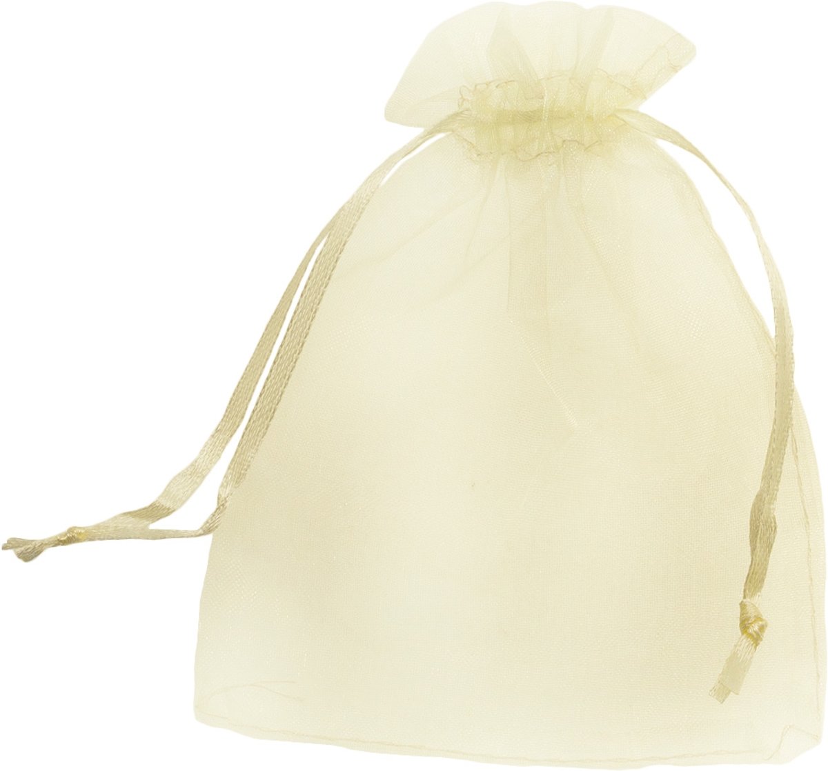 Organza Zakjes (8 x 12 cm) Creamy White (25 Stuks)