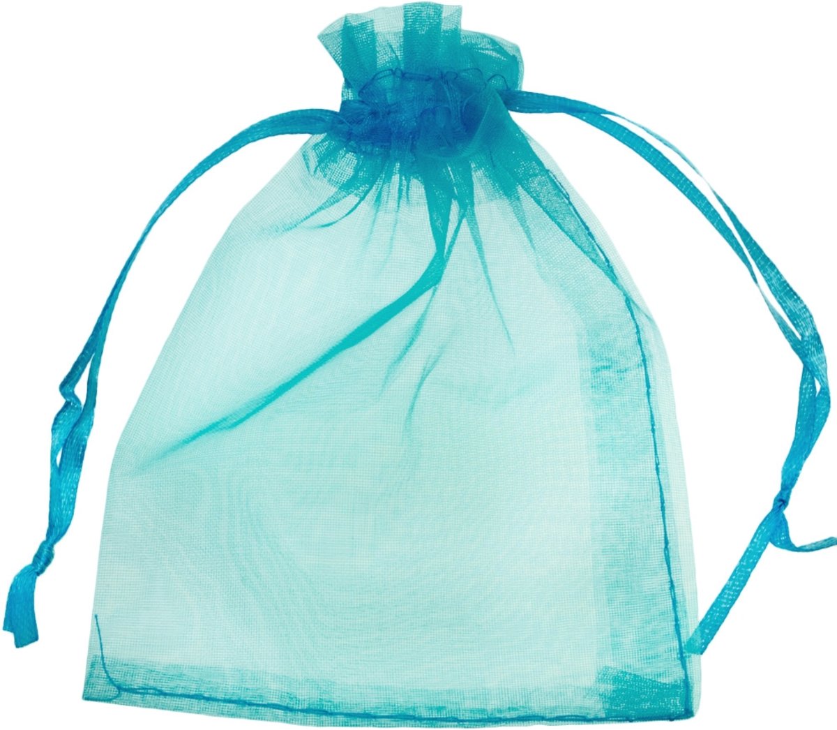 Organza Zakjes (8 x 12 cm) Light Blue (25 Stuks)