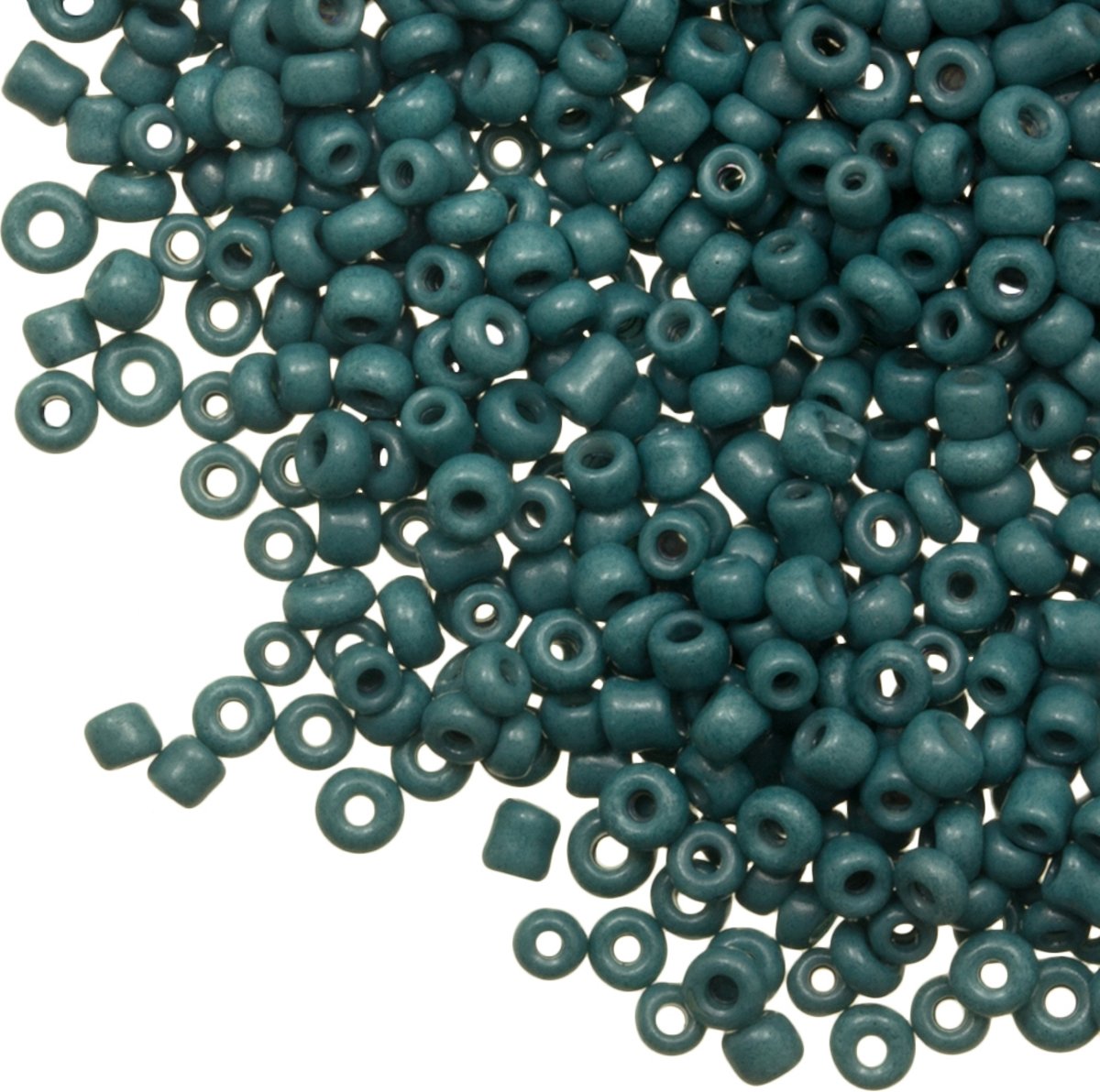 Rocailles (2 mm) Marble Teal (25 Gram)