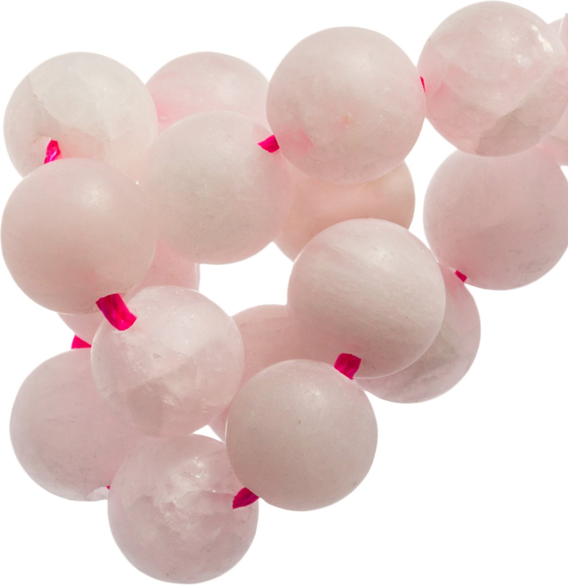 Rose Quartz Frosted Kralen (4 mm) 95 Stuks