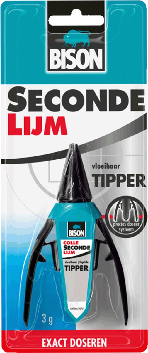 Secondelijm tipper (Bison) 3 gr