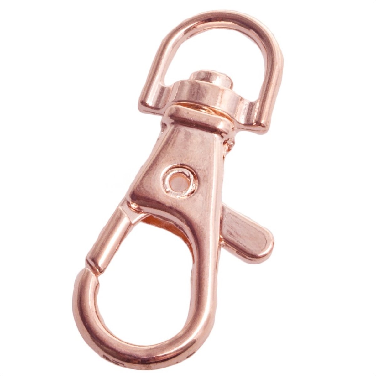 Sleutelhanger (32 x 11 mm) Rose Goud (10 Stuks)