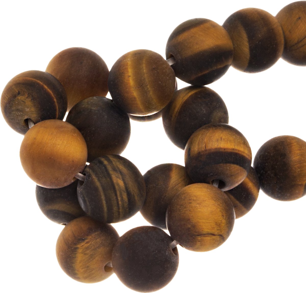 Tiger Eye Frosted Kralen (6 mm) 63 Stuks