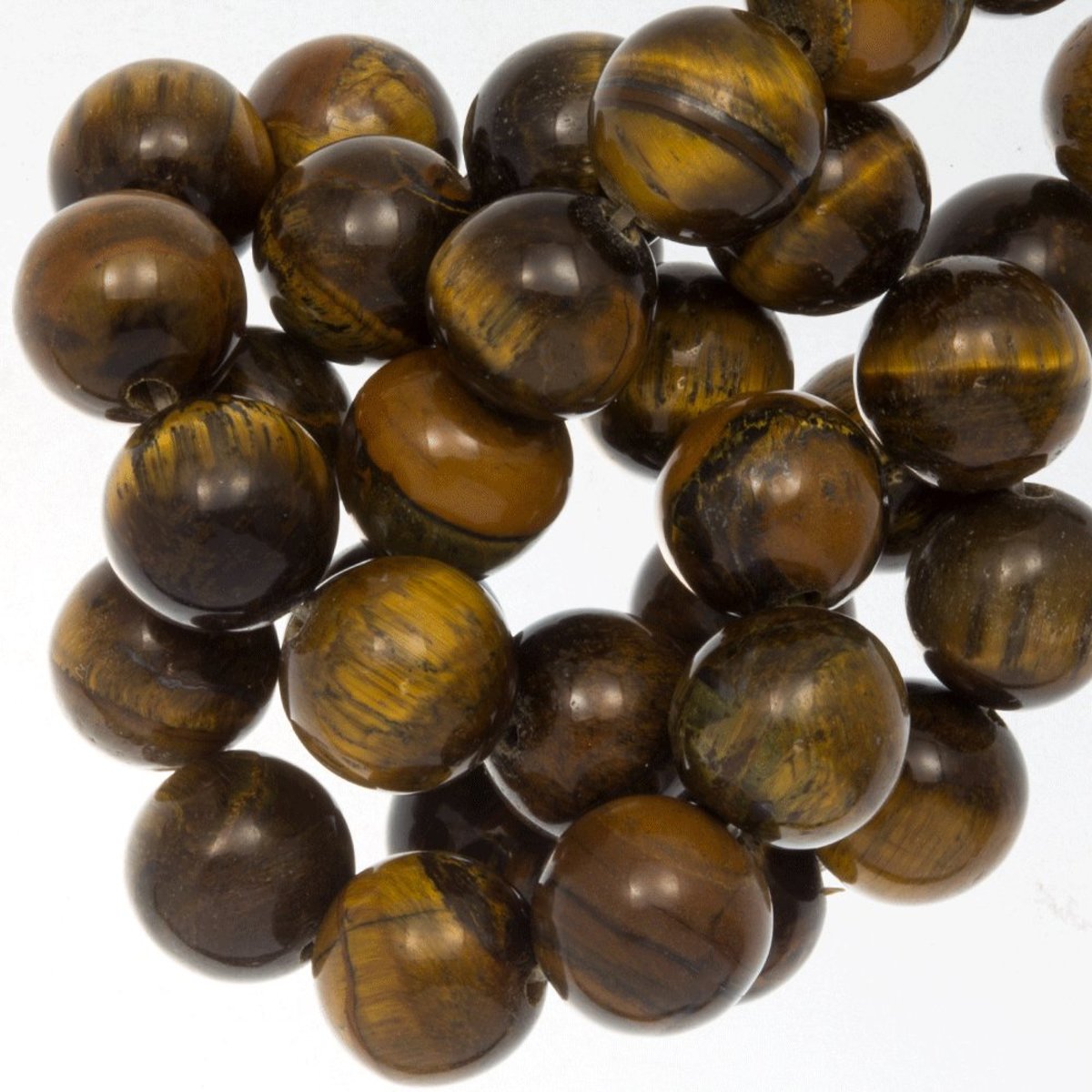 Tiger Eye Kralen (10 mm) 38 Stuks