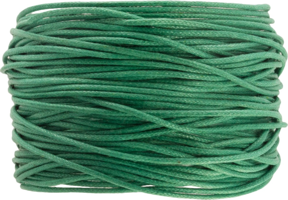 Waxkoord (0.5 mm) Beryl Green (9,5 Meter)