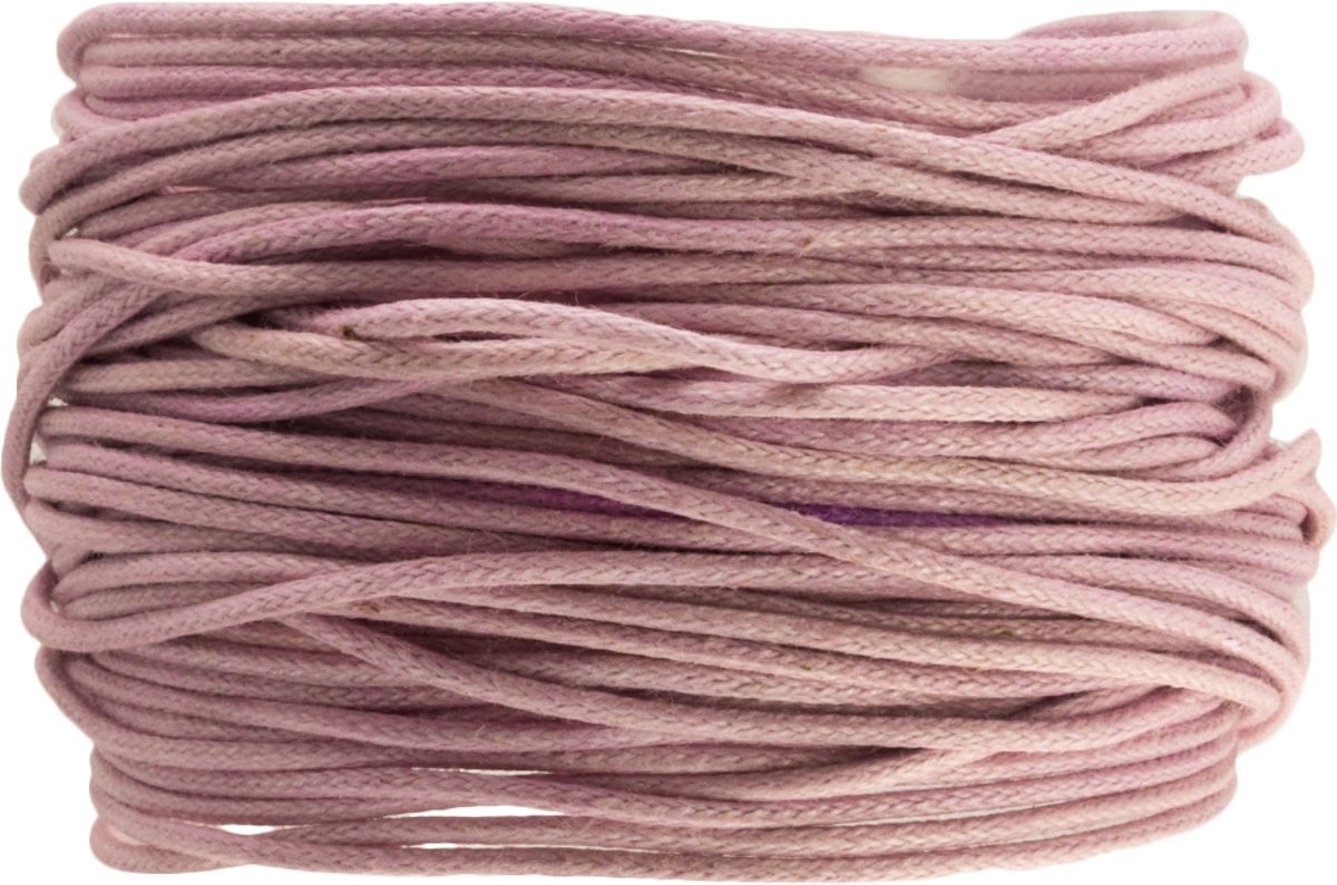 Waxkoord (0.5 mm) Lavender Fog (9,5 Meter)