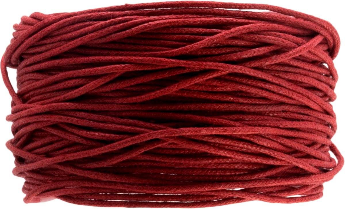 Waxkoord (1 mm) Marsala (9,5 Meter)