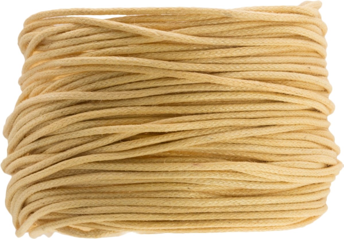 Waxkoord (1 mm) Semolina (9,5 Meter)