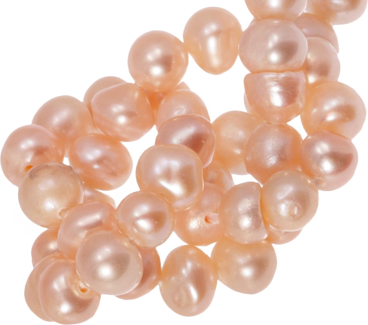 Zoetwaterparels (4-5 mm ) Light Peach (85 Stuks)