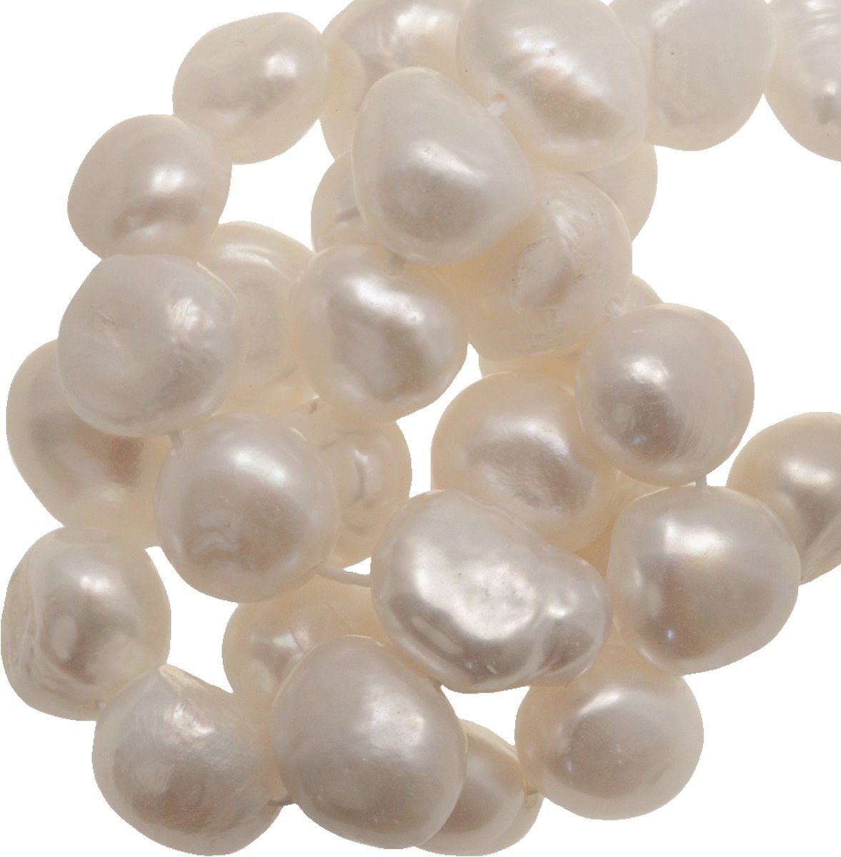 Zoetwaterparels (8-9 mm ) White (40 Stuks)