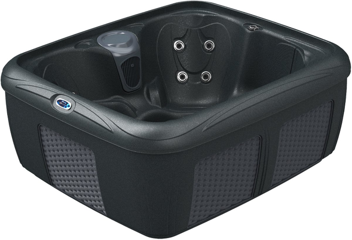 Stonehenge   EZ Jacuzzi Spa Black Diamond / Grey Wicker