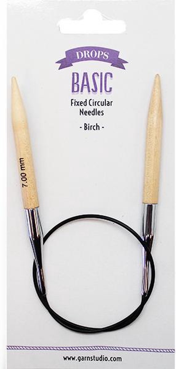 Drops Basic Circular Knitting Needles Wood 40cm 7mm