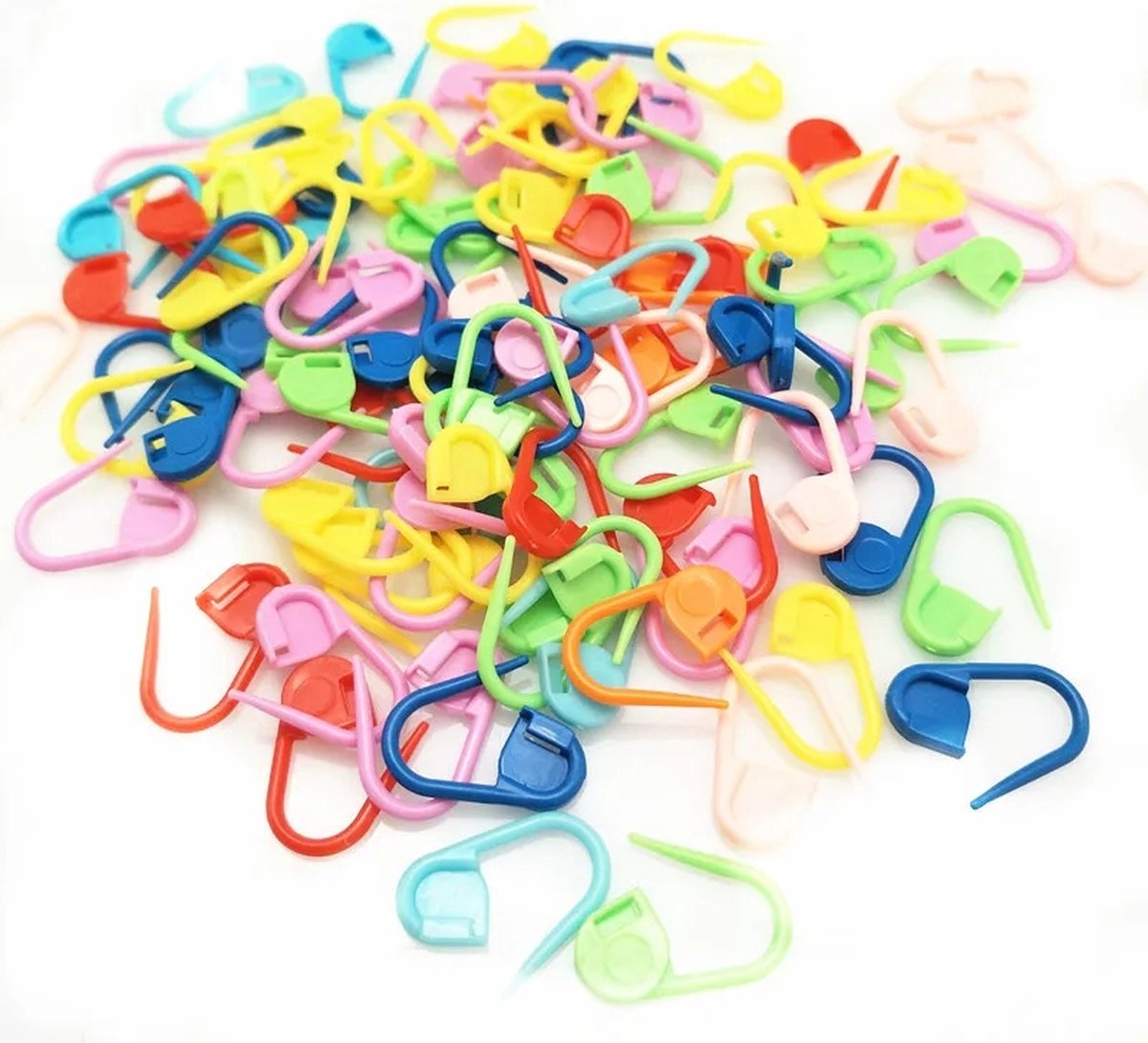 Breimarkeerders- Stitch markers / Steek markers- Breinaald Markeerders- Haken en Borduren - Veiligheidsspeltjes- 50 stuks -  