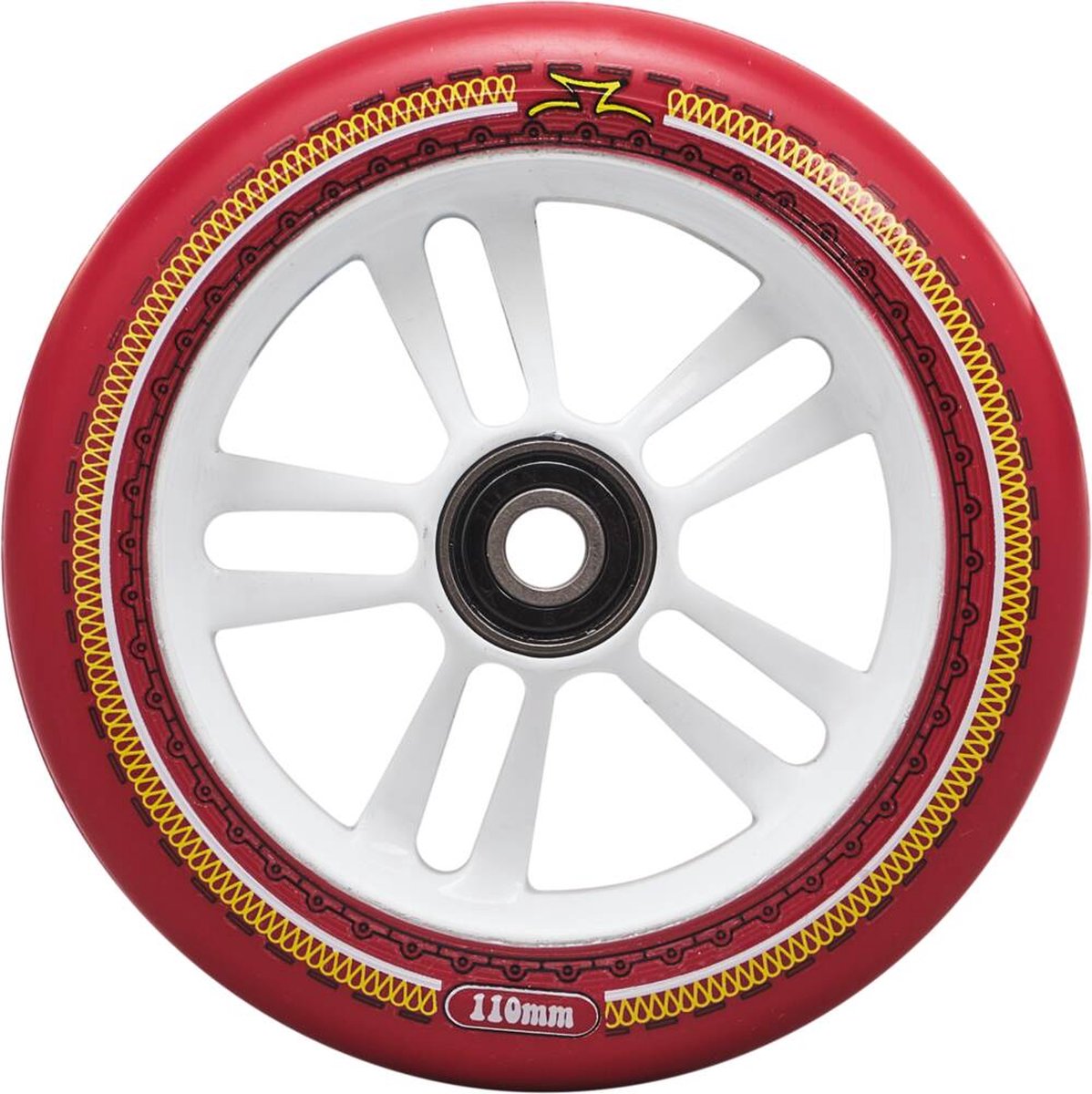 Mandala Stuntstepwiel 115mm Rood