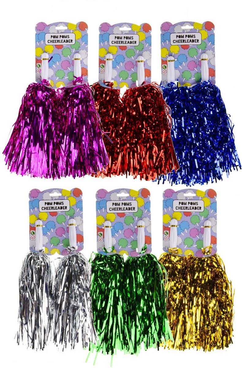   Pompons Kleuren - 12 stuks