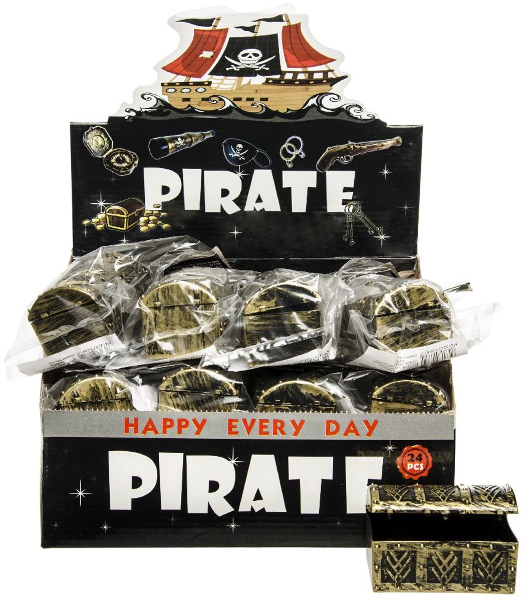  Schatkist Piraat In Zakje - 24 stuks